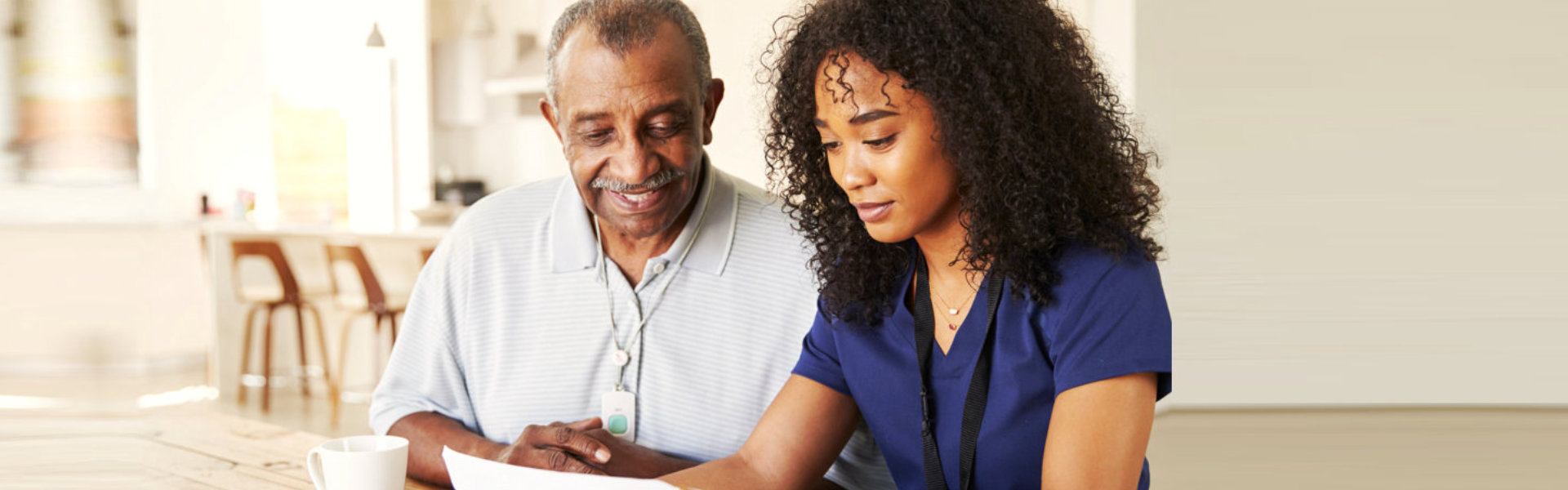 woman and senior sitting